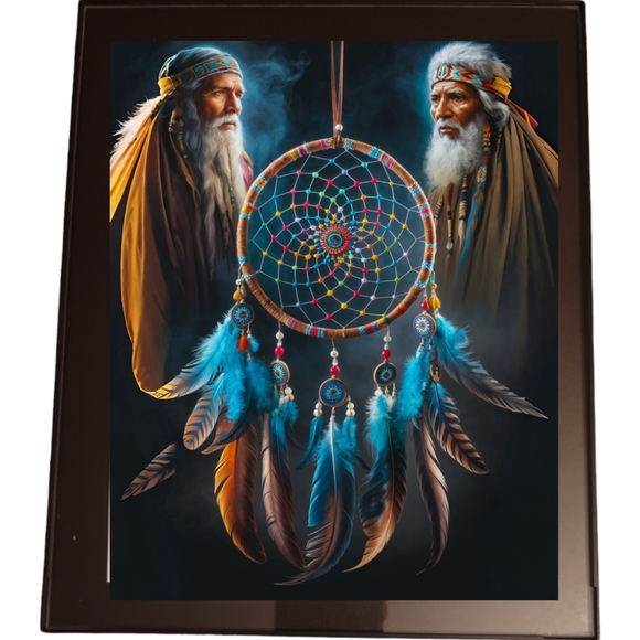 Handmade Other - Dreamcatcher In A Glass Front Frame 8x10 Picture AI wall